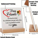 Friend Plaque With Wooden Stand