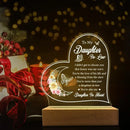 Acrylic Night Light - You Are The Daughter In My Heart