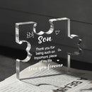 Engraved Puzzle Acrylic Plaque