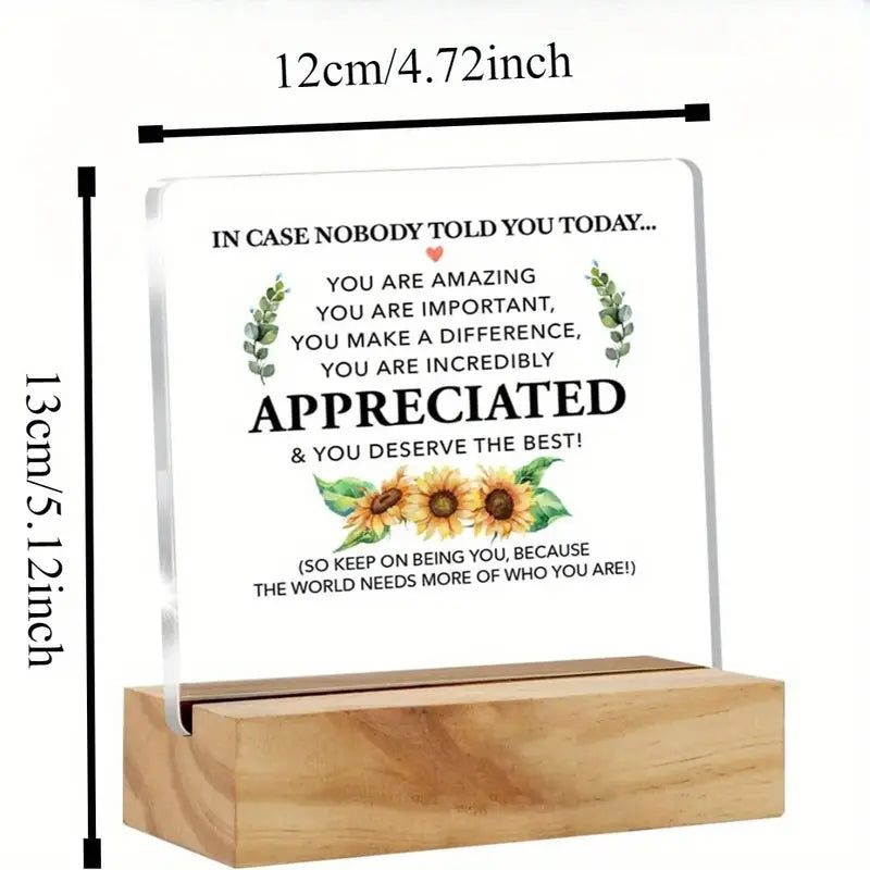 Appreciation Gift Motivational Quote