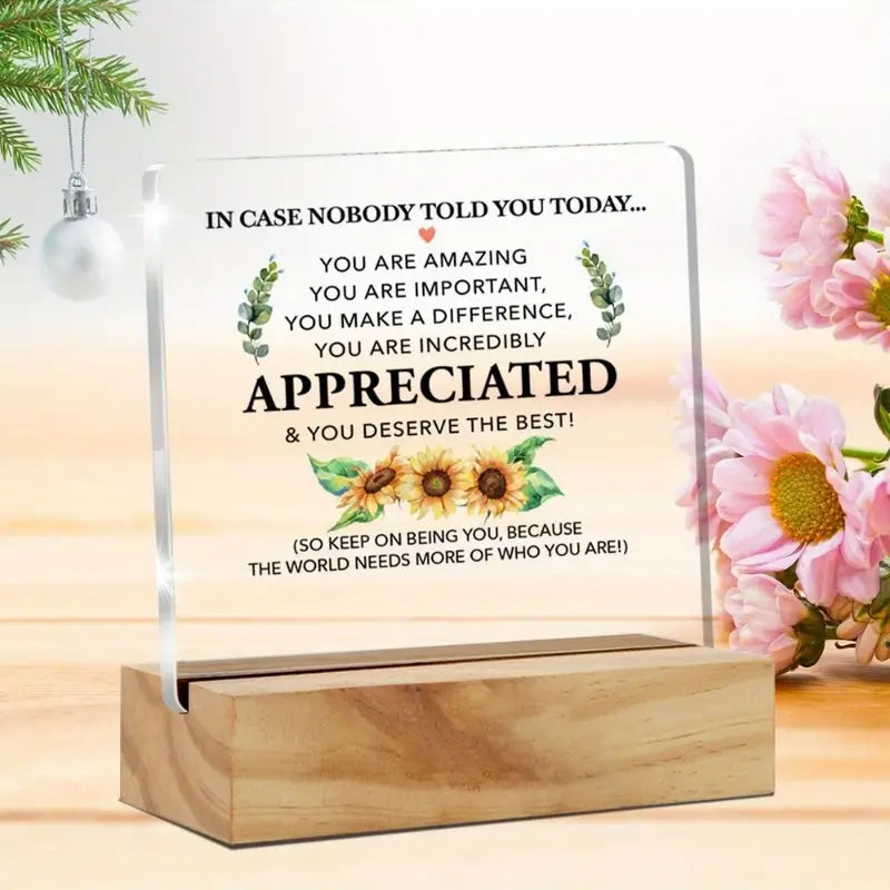 Appreciation Gift Motivational Quote