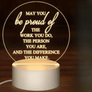 Inspirational Acrylic LED Night Light