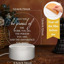 Inspirational Acrylic LED Night Light