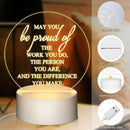 Inspirational Acrylic LED Night Light
