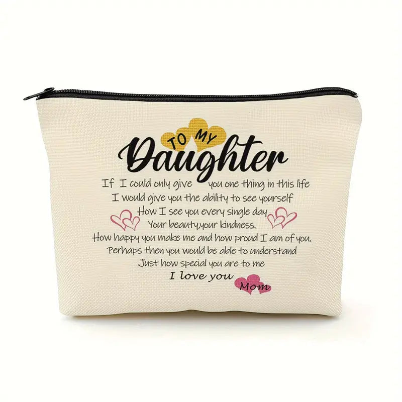 Beautifully Designed Makeup Bag - Daughter-Inspired Gift