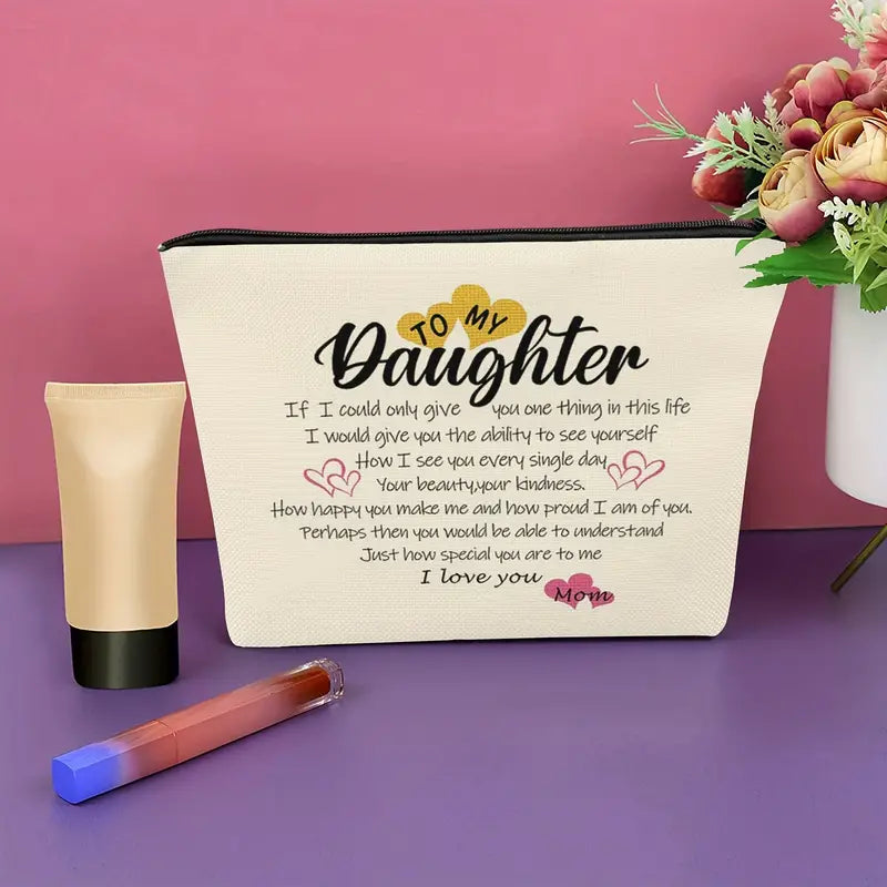 Beautifully Designed Makeup Bag - Daughter-Inspired Gift