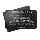 Engraved Metal Wallet Card