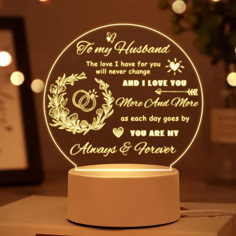 Acrylic Night Light- Husband