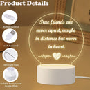 Acrylic LED Night Light with Friendship Quote - True Friends