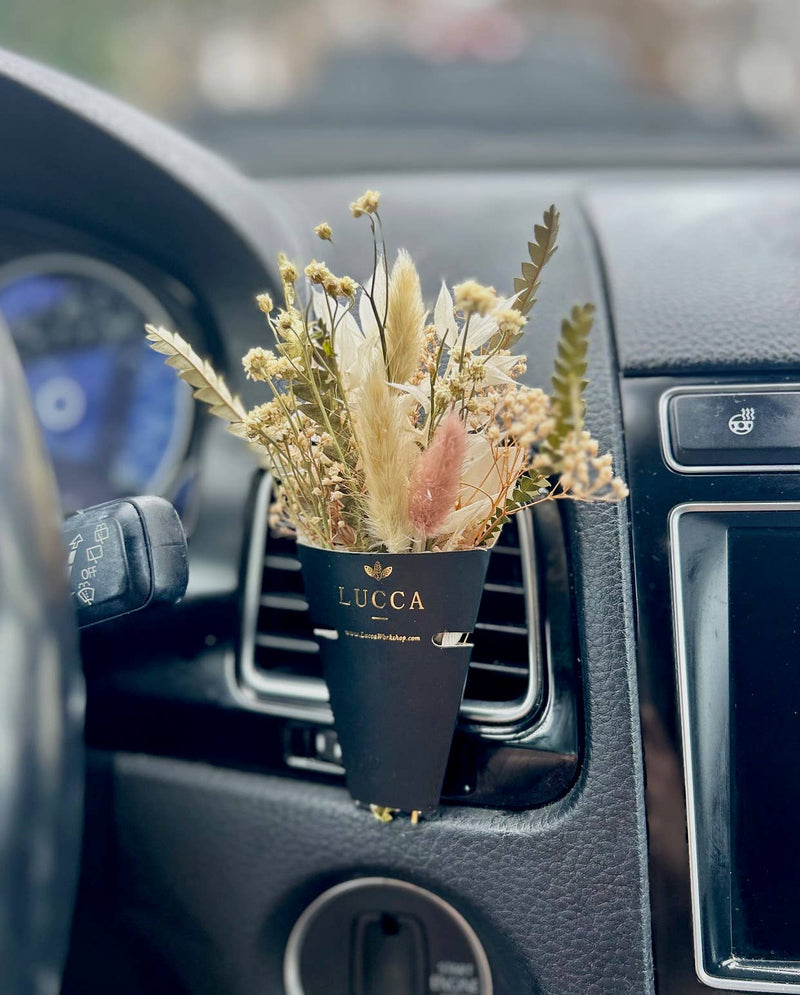 Nontoxic Floral Car Air Freshener: Vanilla & Rose