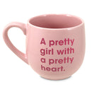 Cottage Garden - LCP-Kindness Mug Pink Pretty Girl Pretty Heart 18Oz