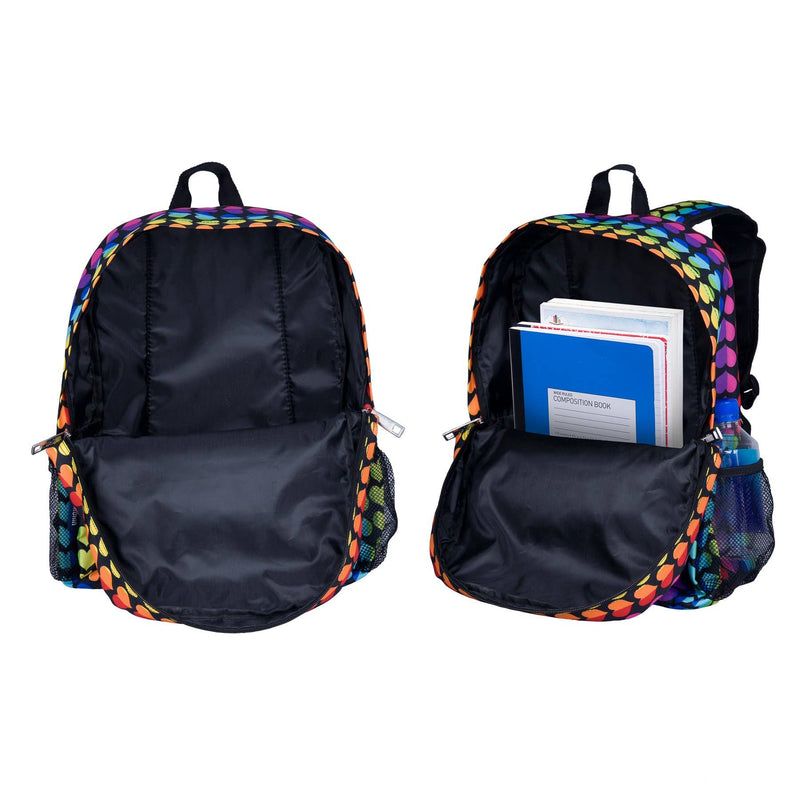 Rainbow Hearts Backpack - 16 Inch