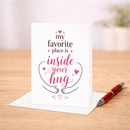 Romantic Anniversary Card: My Favorite Place Is You