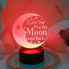 3D Moon Night Light with "I Love You to the Moon and Back"