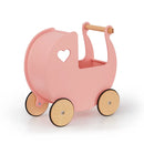 Traditional Pink Heart Doll Stroller- (Pram) - New Color New Pink