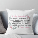 To my daughter Pillow