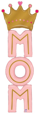 Special Delivery Mom Crown Foil Balloon