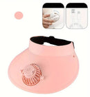 SUN VISOR WITH BUILT-IN RECHARGEABLE FAN