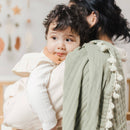 Crane Baby - 6 Layer Muslin Blanket Fern