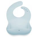 Silicone Baby Bib Roll Up & Stay Closed - (Sky)