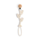 Organic Cotton Leaf Pacifier Clip
