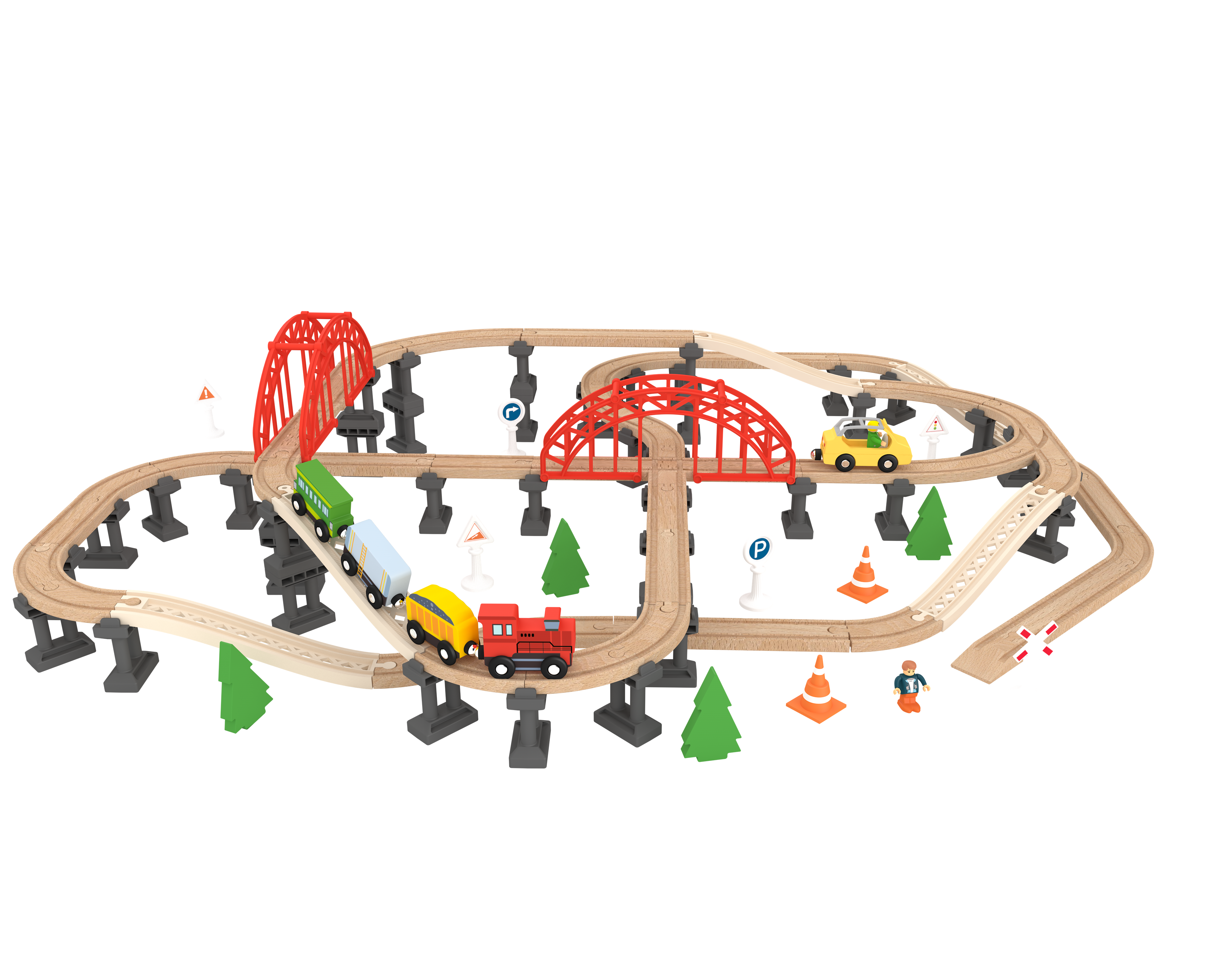 Railway Bridge Set, Wooden Toy
