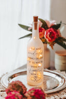 Romantic Wine Bottle Lamp, Wedding Gifts, Anniversary Gifts: Clear