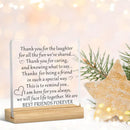 Acrylic Friendship Quote Sign, Classic Style, Desktop Decor