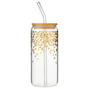 Glass Cold Brew Tumbler - Heart Confetti