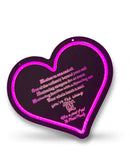 Custom heart mirror- light