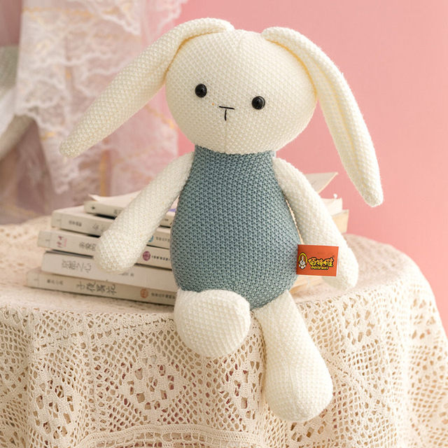 Cute Plush Knitted Bunny