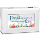 Petite Keepsake Box Daughter White