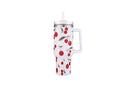 Cherries Tumbler With Handle : White