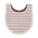 Crane Baby - Violet Floral Cotton Baby Bib Set (3 Pack)