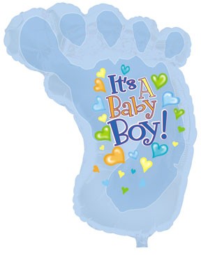 It's A Boy Baby Foot Shape-A-Loon Balloon