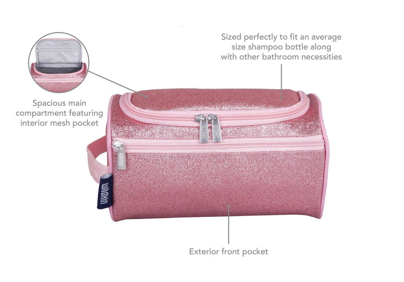 Pink Glitter Toiletry Bag