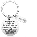 Stainless Steel Keychain Keyring May You Be Proud Of The Work
