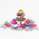 18" Doll - Cupcake & Petit Four Set + Dessert Display Set-Pink