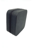 Leather Portable Travel Jewelry Box- Black