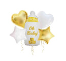 Oh Baby Hebrew Mazel Tov Baby Bottle Foil Balloons