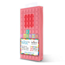 Waff World Gifts Inc - XL Spill-Proof Pencil Kase: Soft Cover, Decor Cubes: Purple