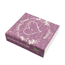 Printed Amethyst Cystal Worry Stone with Organza Pouch