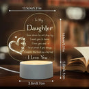 Heartfelt Daughter Gift- Personalized Night Light
