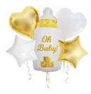 Oh Baby Hebrew Mazel Tov Baby Bottle Foil Balloons