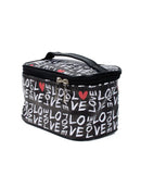 4pcs Love Graphic Clear Cosmetic & Toiletry Bags