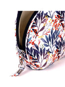 3 Pc Botanical leaf Cosmetic Bag Set