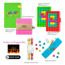 Personalized Spill-Proof A6 Softbook Journal, DIY Cubes: Red