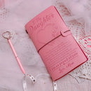 To My Daughter Leather Journal+Heart Rhinestone Pen Set