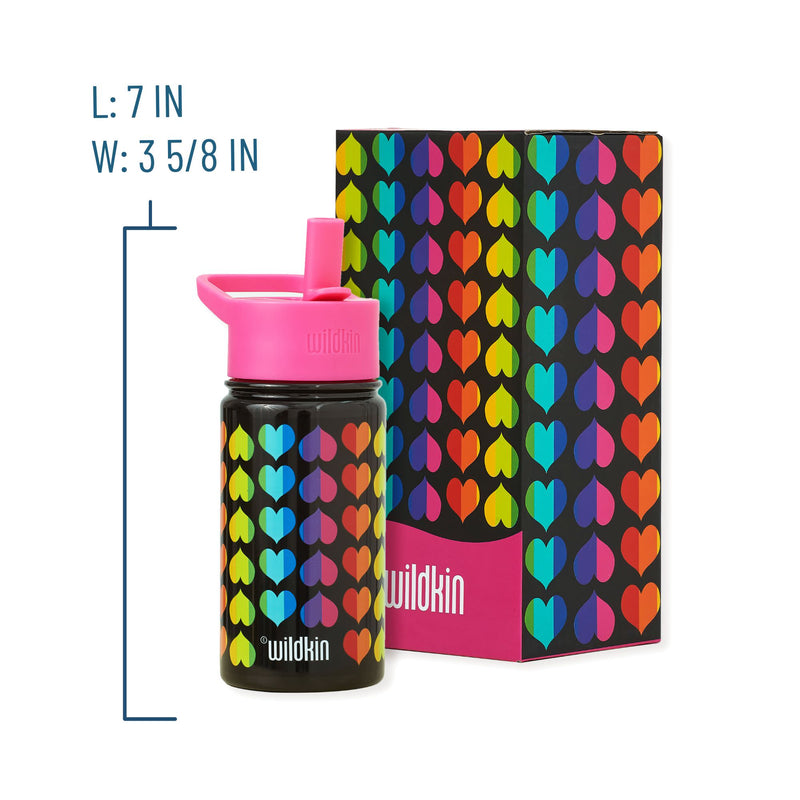 Rainbow Hearts 14 oz Steel Bottle