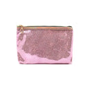 2 Pc Love Glitter Cosmetic Bag Set